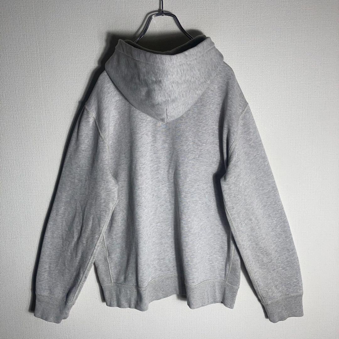 RALPH LAUREN フルジップパーカー 刺繍 ポニー グレー L