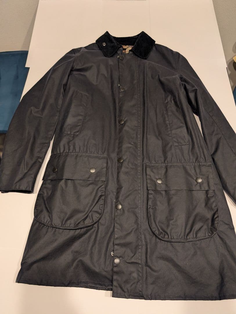 Barbour　border SL　サイズ36　ダークネイビー
