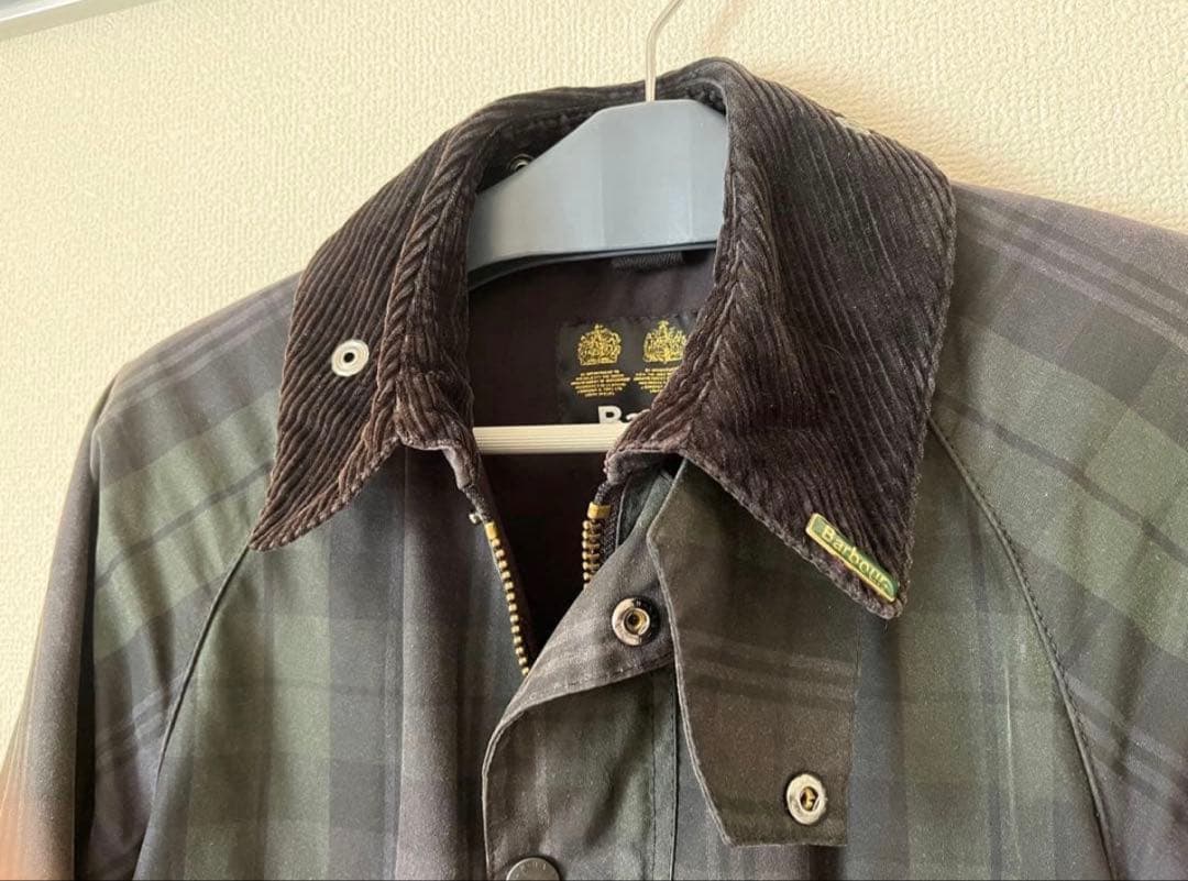 Barbour ブラックウォッチ オイルドジャケット 34 ビームス別注