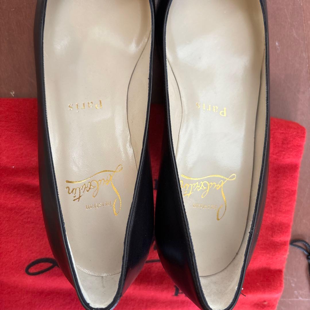 新品　クリスチャンルブタン　ブラックパンプス　35