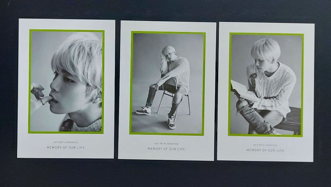 SHINee JONGHYUN ジョンヒョン 公式 AGIT レター&カード