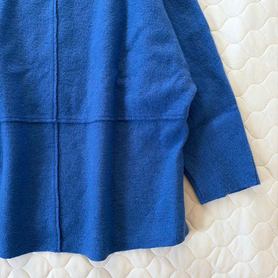 【美品】BEARDSLEY 圧縮ジャージードルマンプルオーバー ニット　ブルー