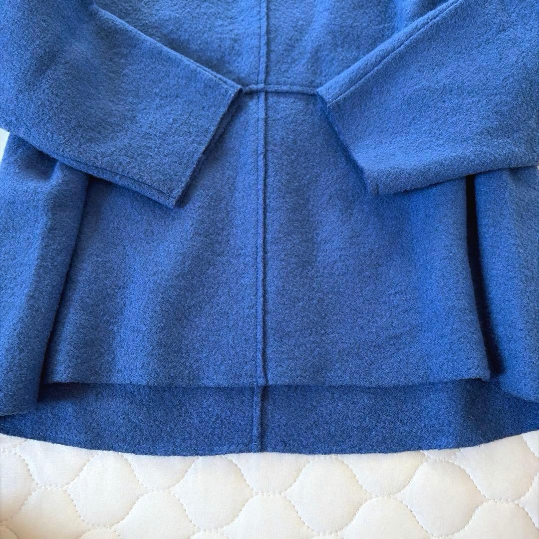 【美品】BEARDSLEY 圧縮ジャージードルマンプルオーバー ニット　ブルー