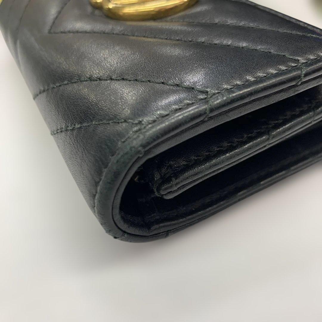 GUCCI GGマーモント　三つ折り財布　474802