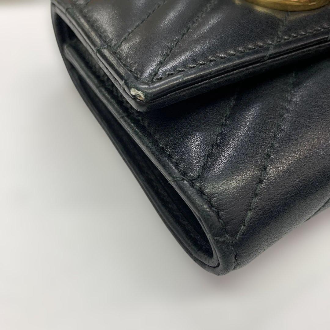 GUCCI GGマーモント　三つ折り財布　474802