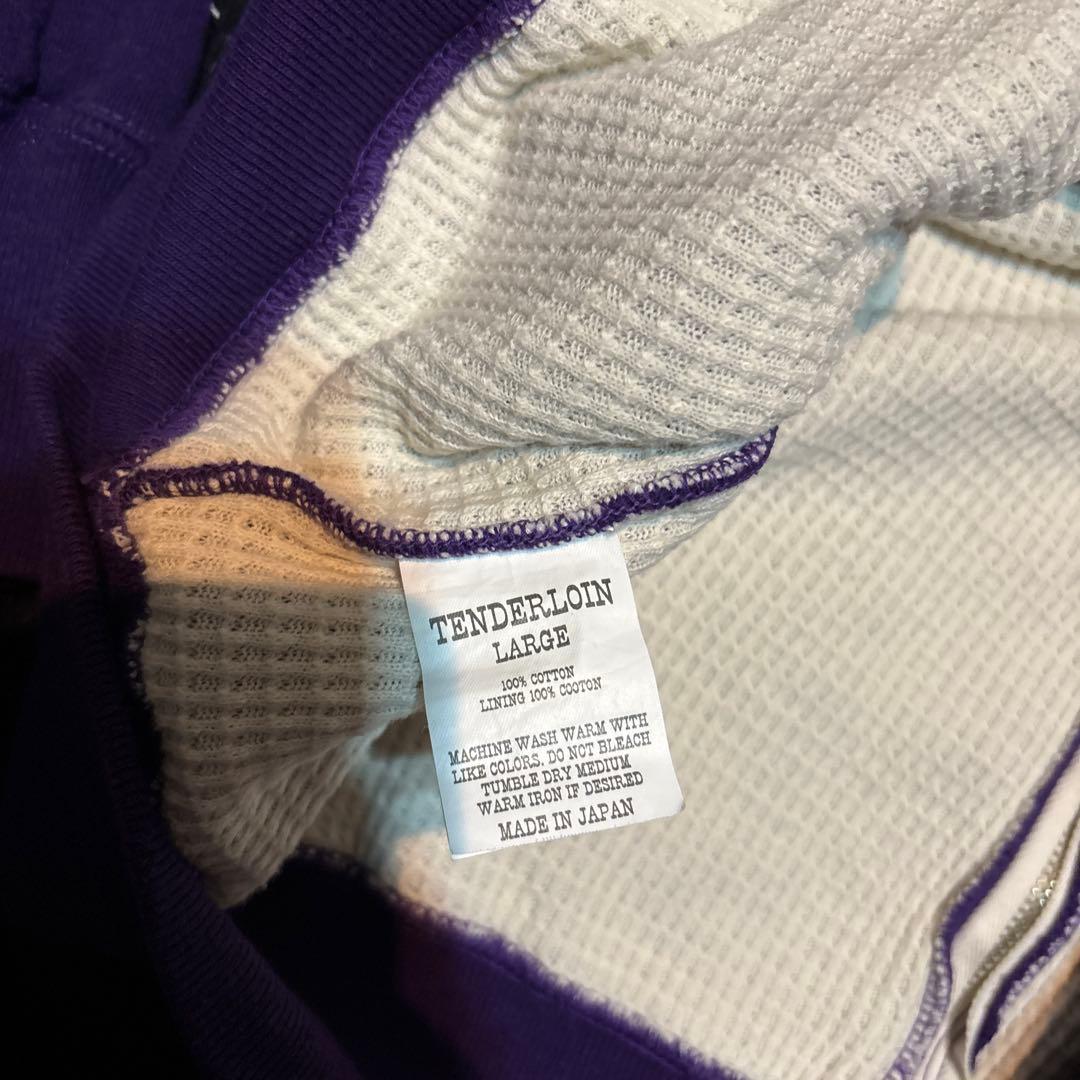 テンダーロイン　裏サーマル　フルジップパーカー　希少　Lサイズ パープル
