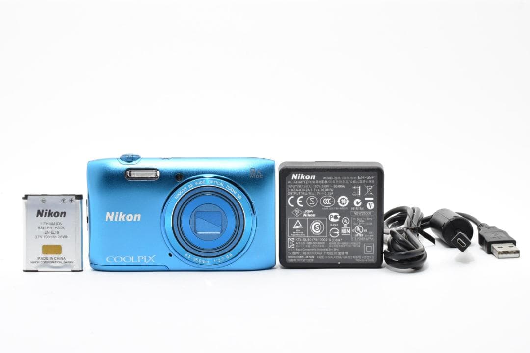 【美品】Nikon COOLPIX S3600 ブルー　動作確認済