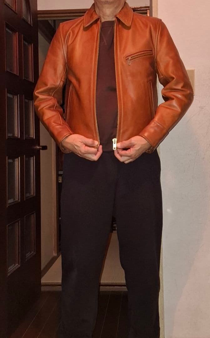 インディアン　シングルライダース レザー 36