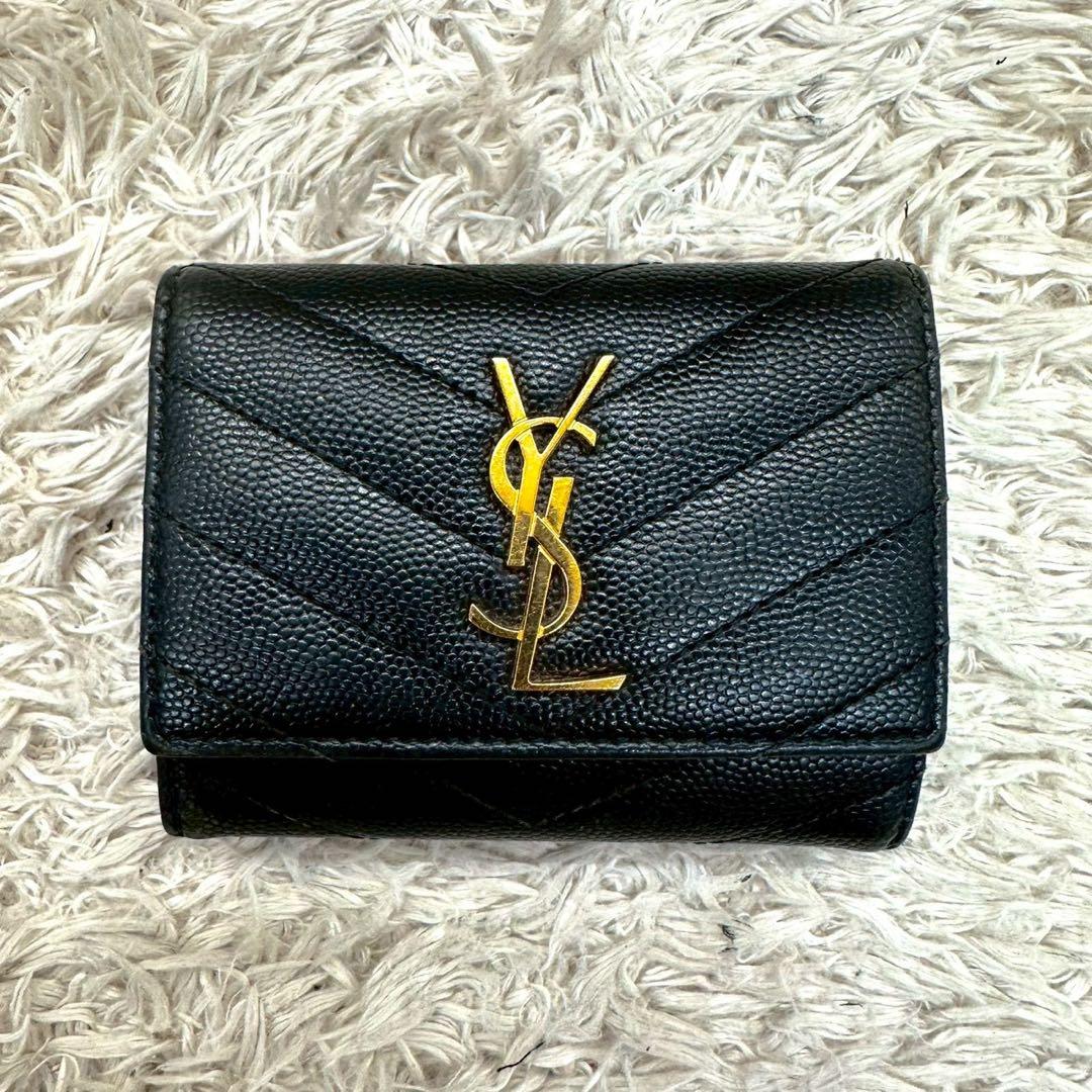 【極美品】サンローラン キーケース 6連 カサンドラ YSL ブラック 黒