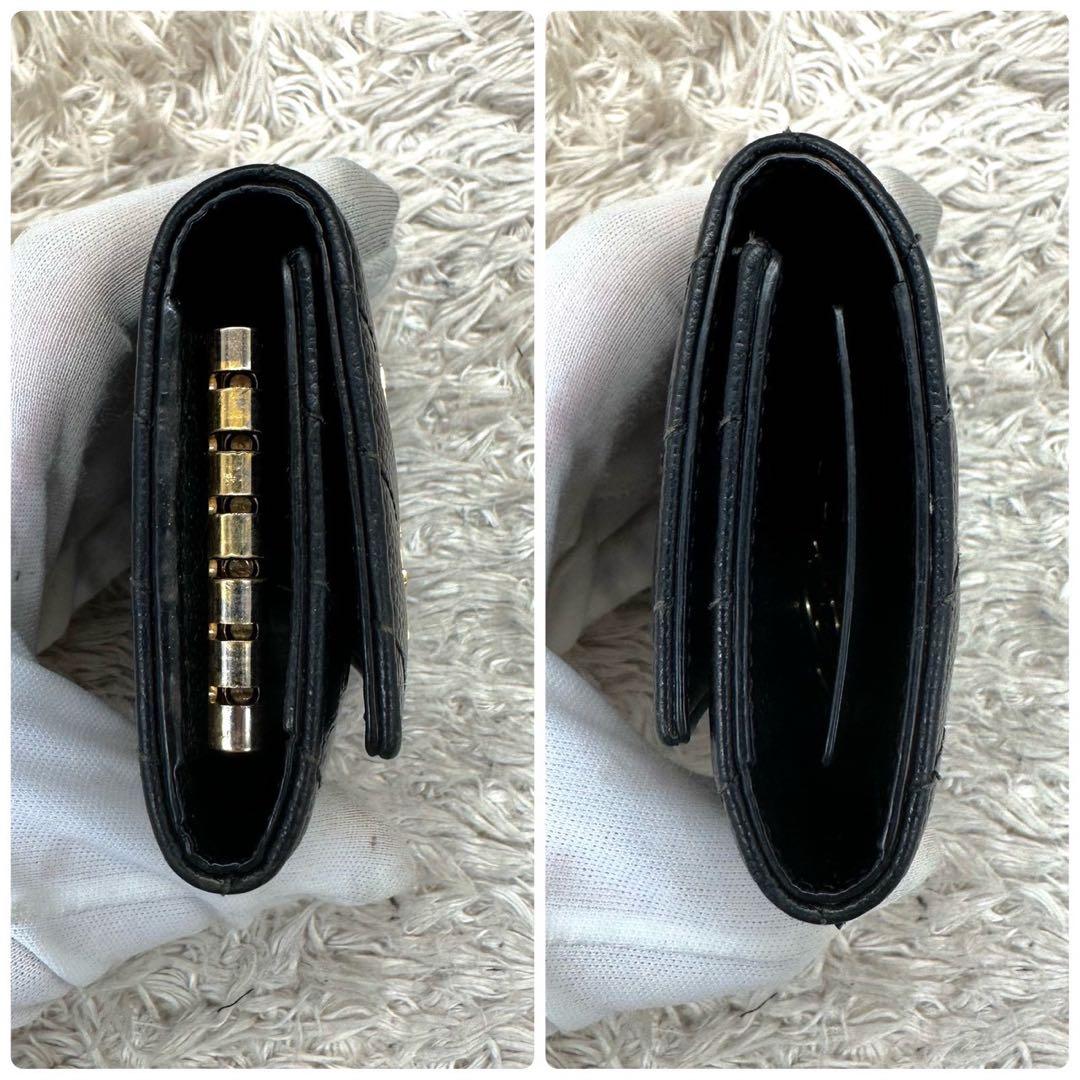 【極美品】サンローラン キーケース 6連 カサンドラ YSL ブラック 黒