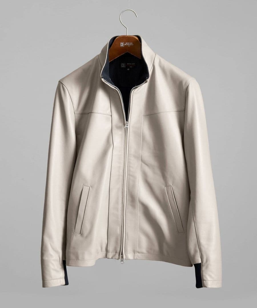 新品 MK MICHEL  HOMME レザー ライダース ジャケット