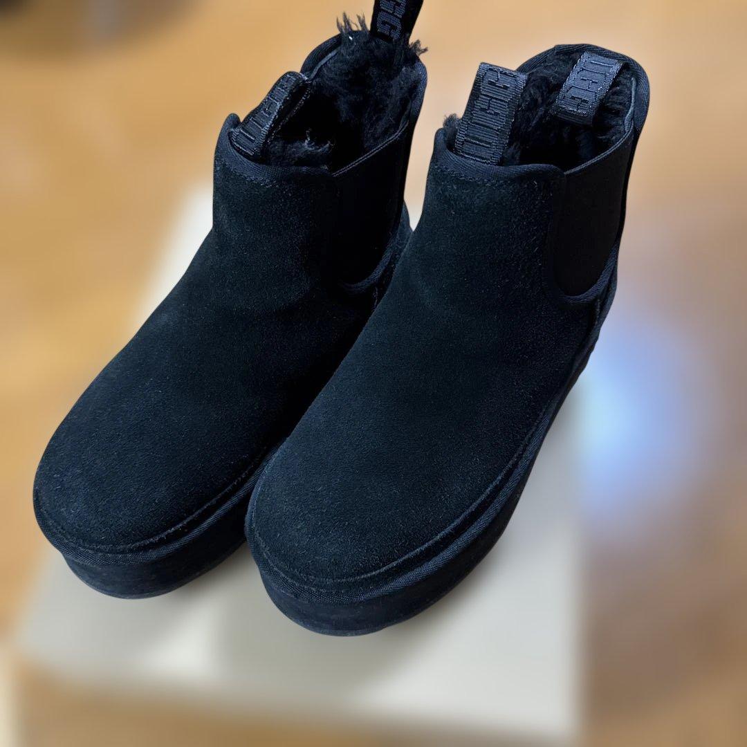 UGG黒 スエード チェルシーブーツ