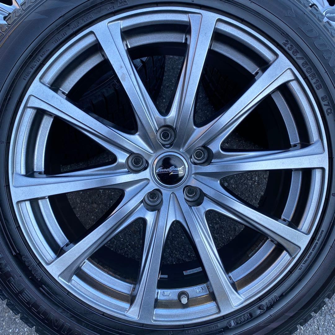 中古溝ありダンロップスタッドレスセット235/50R18 30系アルファード等