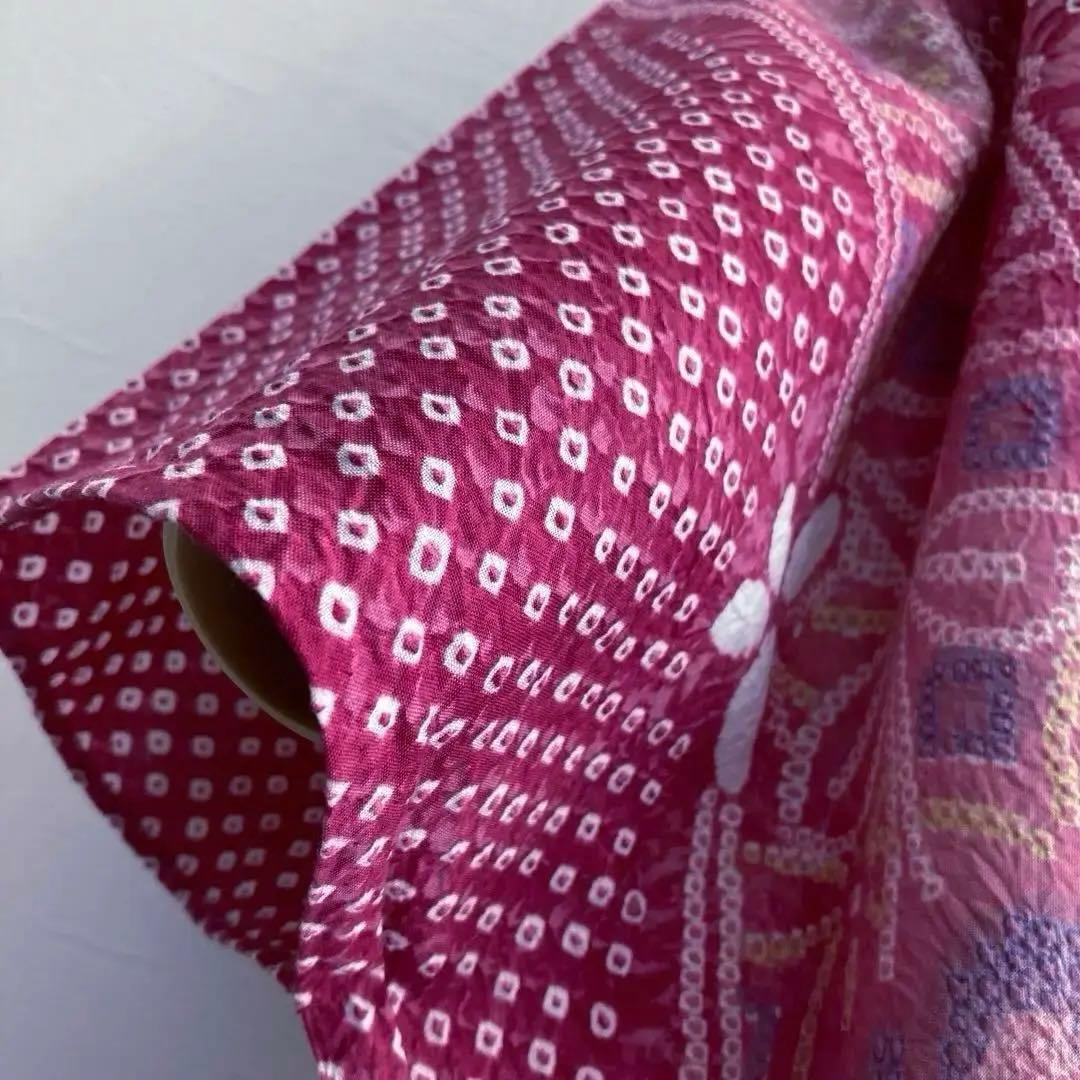 *nuko* 有松絞り浴衣・有松鳴海絞り浴衣　手縫い　蝶々　No.8-80