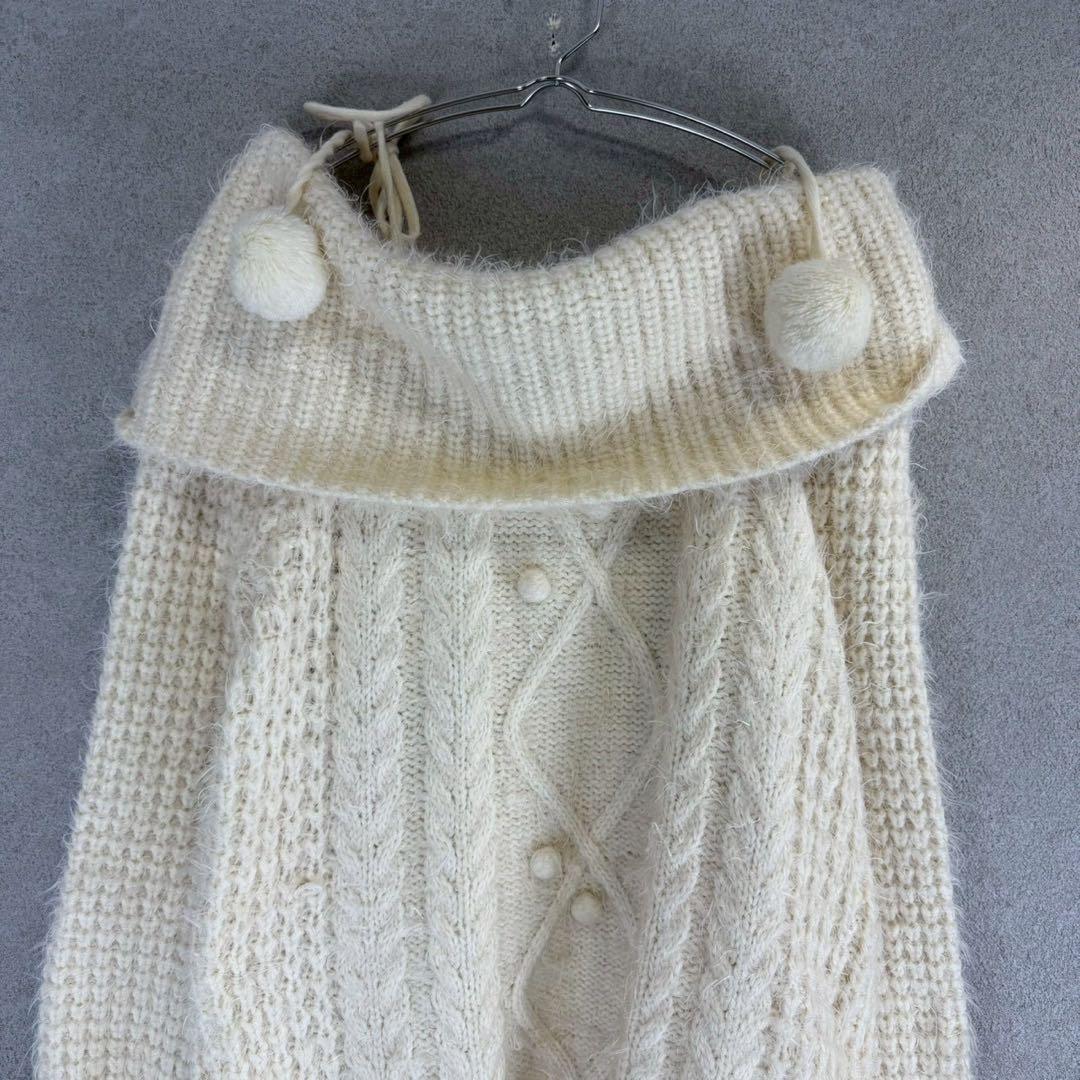 希少 LIZ LISA ケーブル編み オフショル ニット ミニ丈 ワンピース