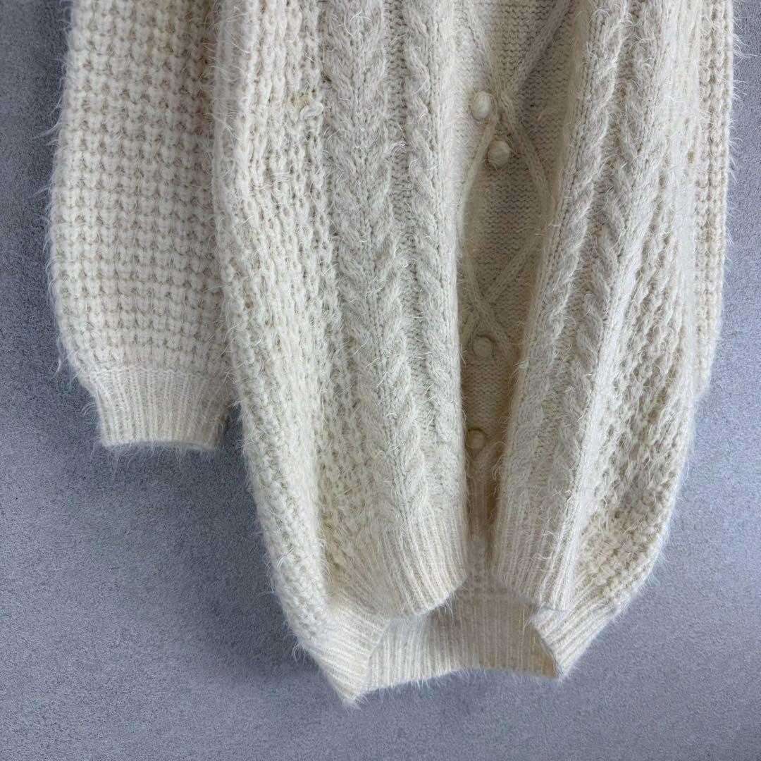 希少 LIZ LISA ケーブル編み オフショル ニット ミニ丈 ワンピース