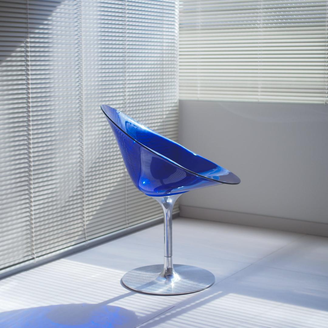 Kartell エロエスチェア 一本脚 青