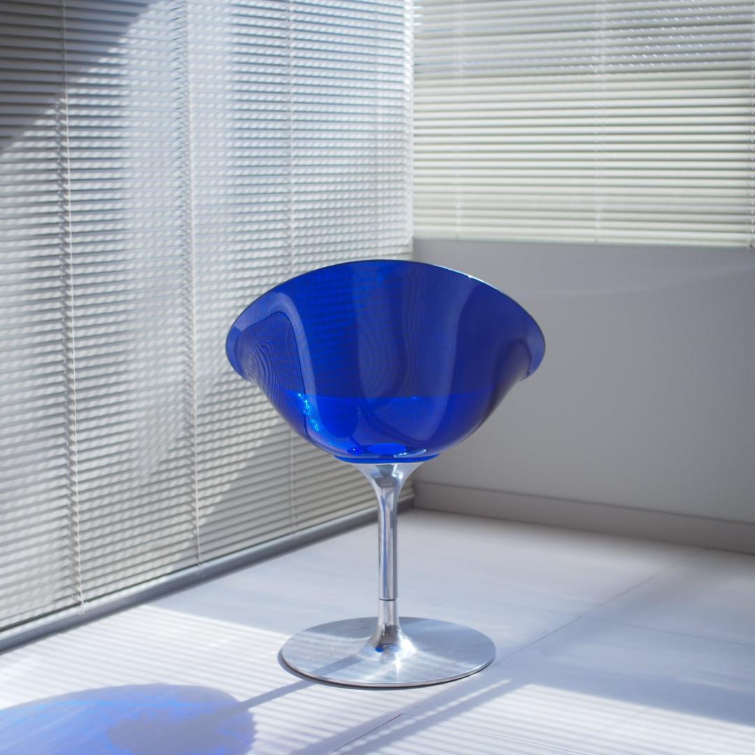 Kartell エロエスチェア 一本脚 青