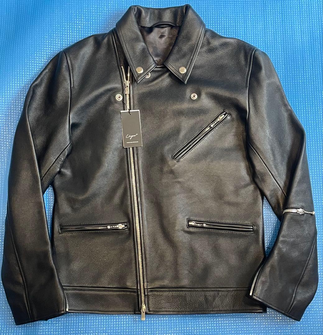 新品未使用タグ付き Liugoo本革 サイクロンダブルライダース オトコフクdx