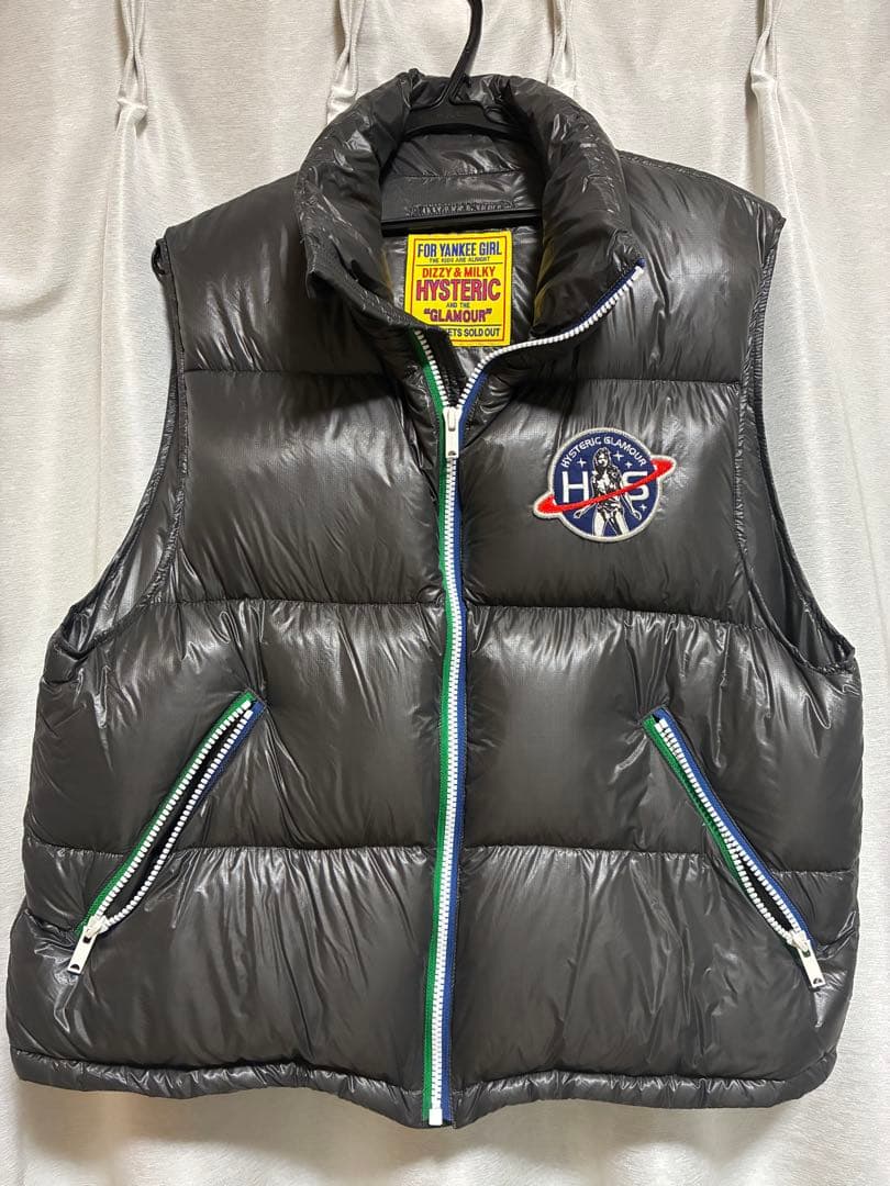 《美品》HYSTERIC GLAMOUR グレー ダウンベスト