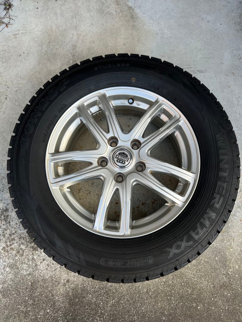 ダンロップ 215/65R16 スタッドレスタイヤ・ホイールセット（引取り可）