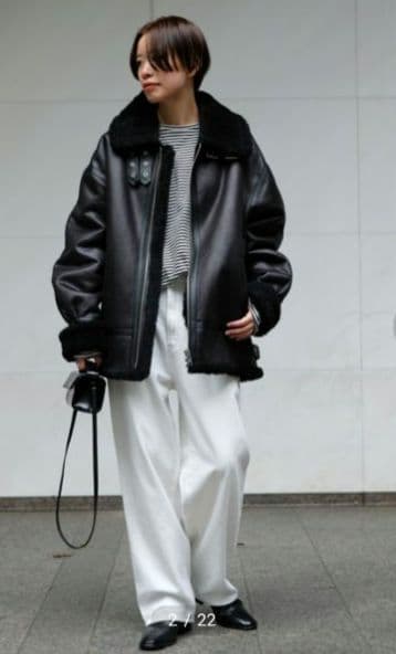 イケPさま専有　AP STUDIO 別注DUNST ライダースムートン