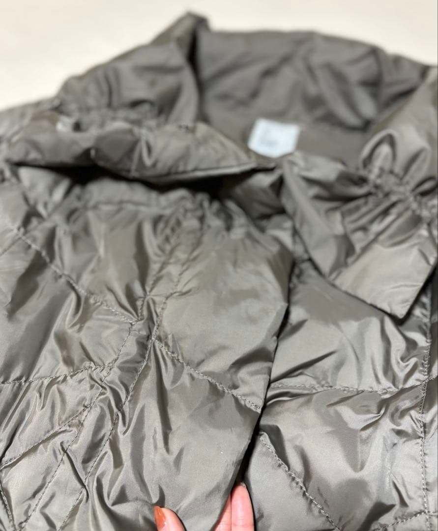 センソユニコ ダウンジャケット 変形 ビッグカラー ドローコード L