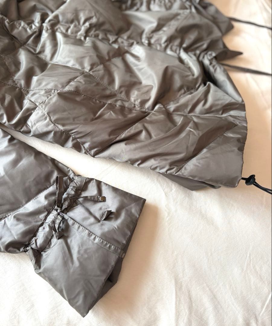 センソユニコ ダウンジャケット 変形 ビッグカラー ドローコード L