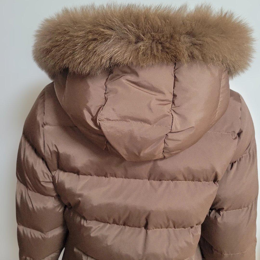 Demi-Luxe BEAMS ブルーFOXファーショートダウン キャメル 40