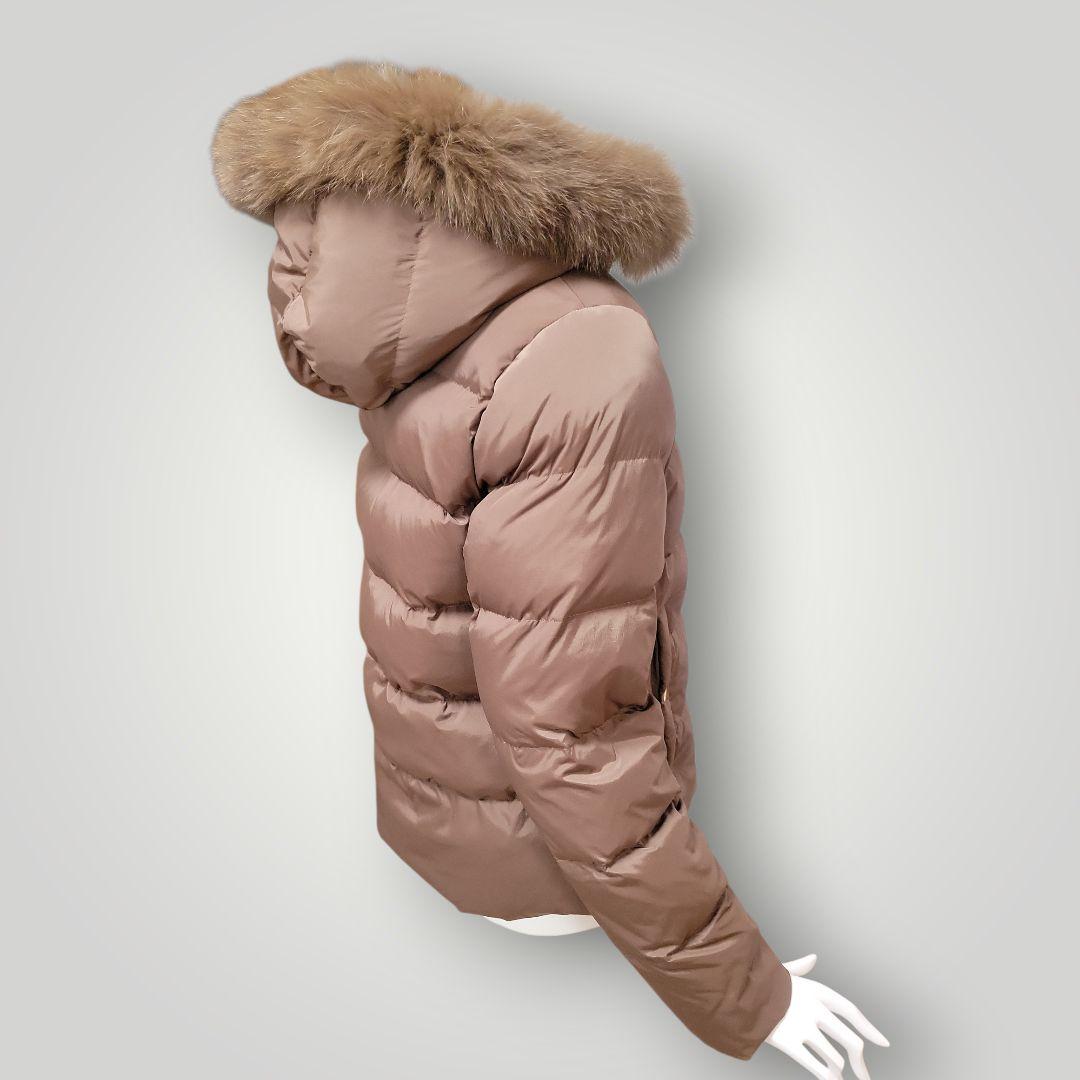 Demi-Luxe BEAMS ブルーFOXファーショートダウン キャメル 40