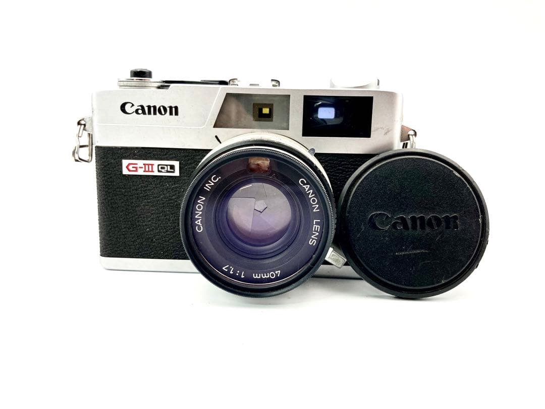 【動作品】Canon G-Ⅲ QL17　フィルムカメラ　動作確認済み　C76