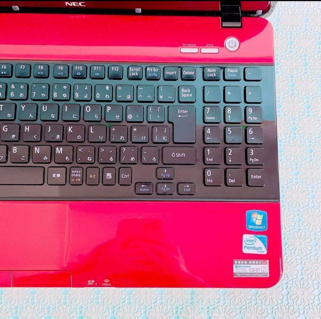 NEC 赤 ノートPC