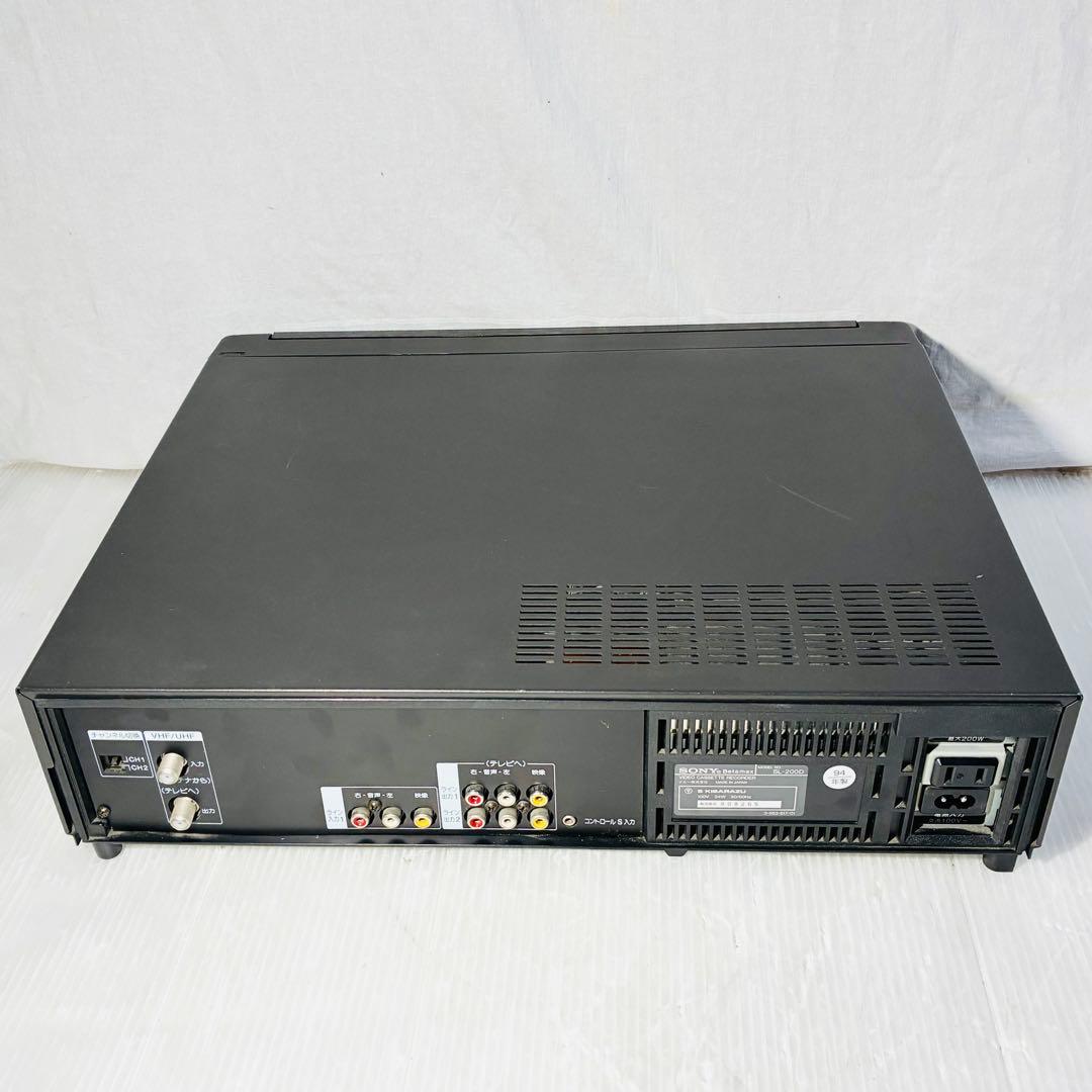 【希少品】SONY SL-200D Betamax ベータデッキ 通電OK