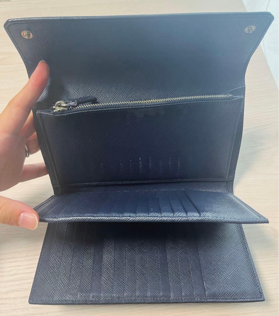 PRADA　プラダ　三つ折り　財布　メンズ　ギャランティーカード付き