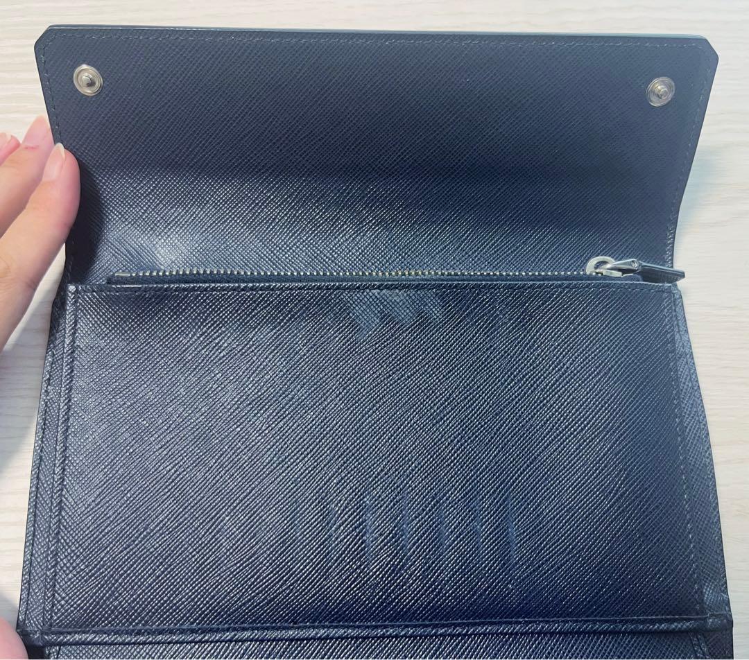 PRADA　プラダ　三つ折り　財布　メンズ　ギャランティーカード付き