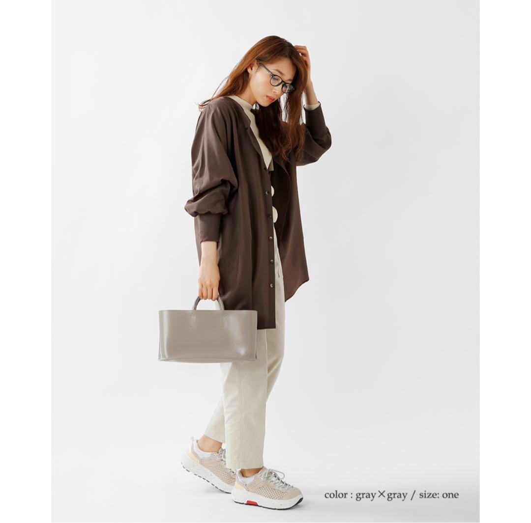 美品✳︎ピエニ　PIENI ワイドバッグ　キャラメルブラウン　DOGUBACO S