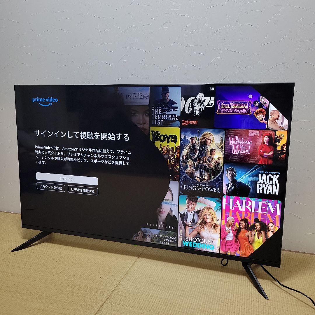 2023年製！50V型 4Kチューナーレステレビ　美品