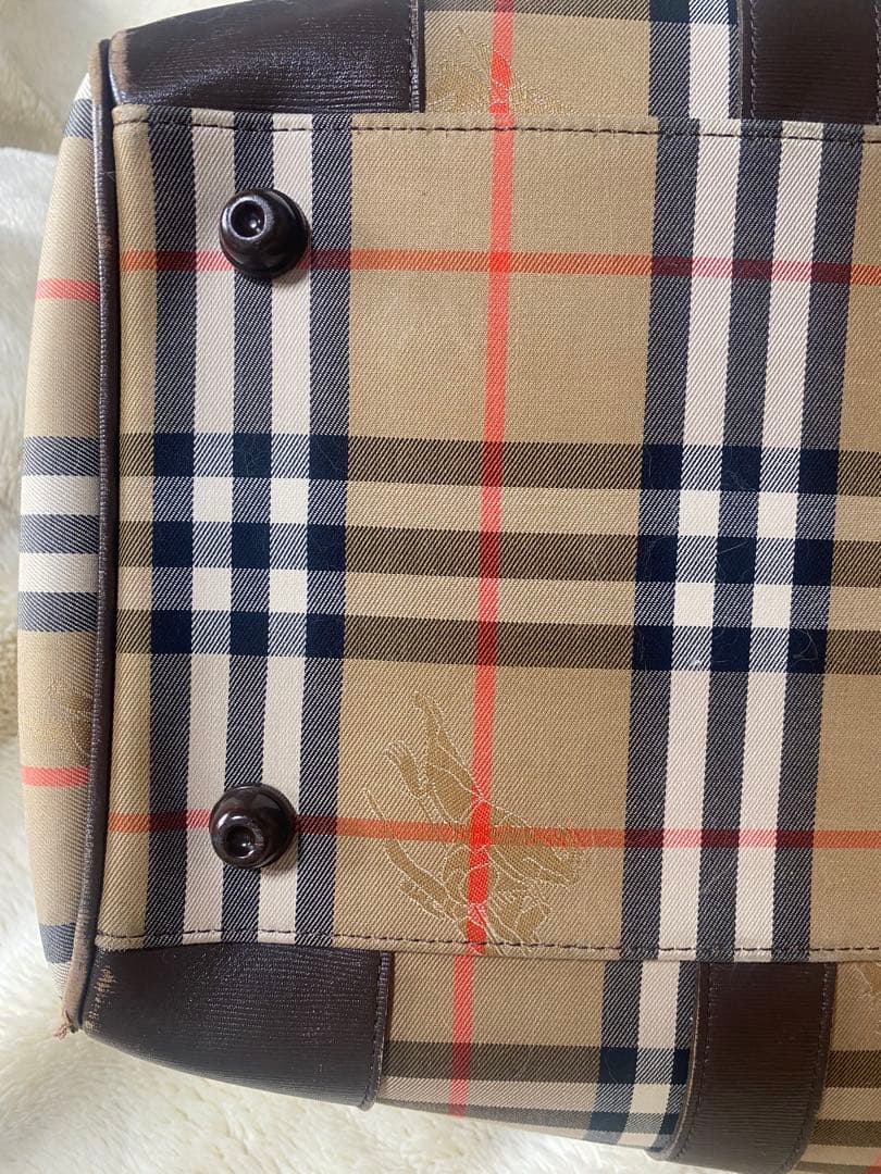 Burberry チェック柄 ボストンバッグ バーバリーズ　旅行カバン