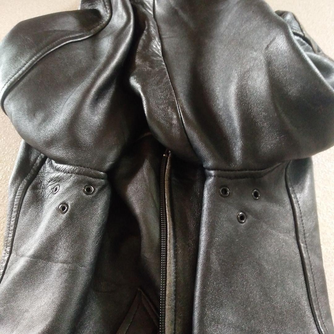 希少70s Vintage フランス軍 カーコート レザージャケット ミリタリー