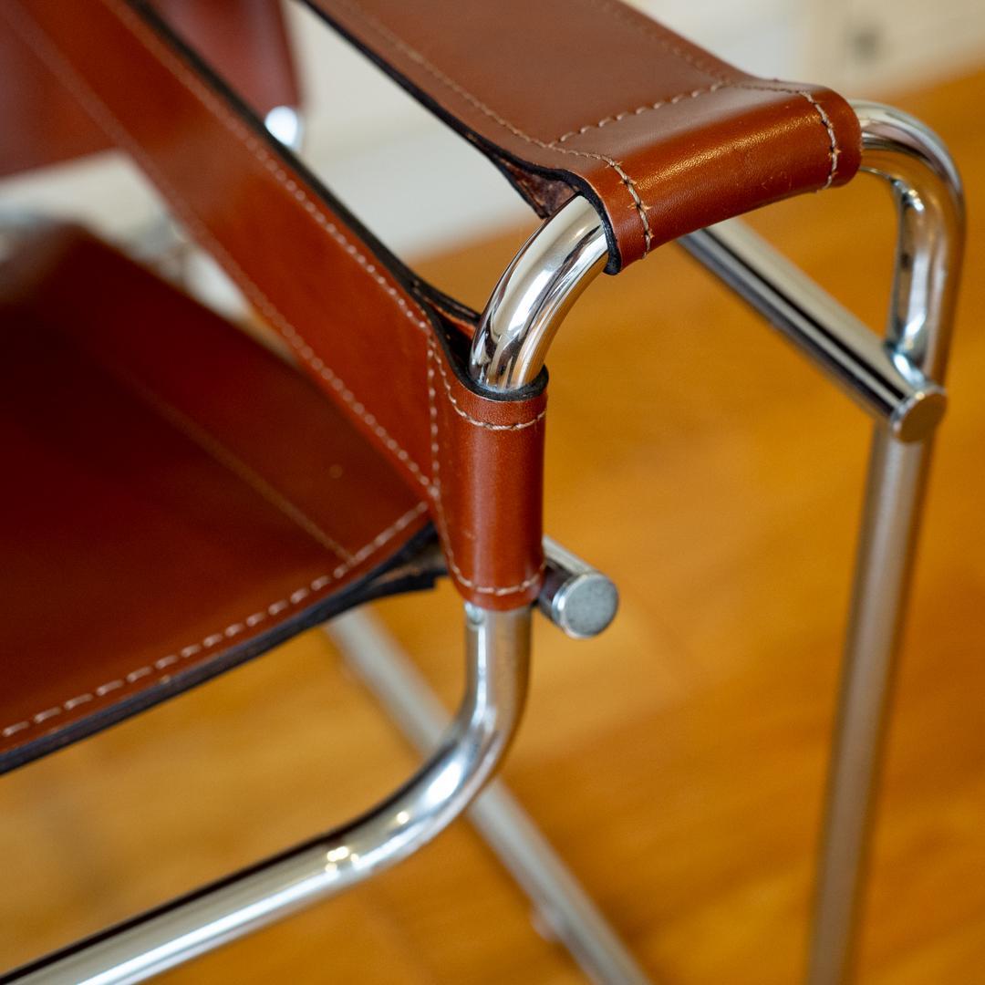 ワシリーチェア（リプロダクト） 希少ブラウンレザー仕様 ②｜送料無料