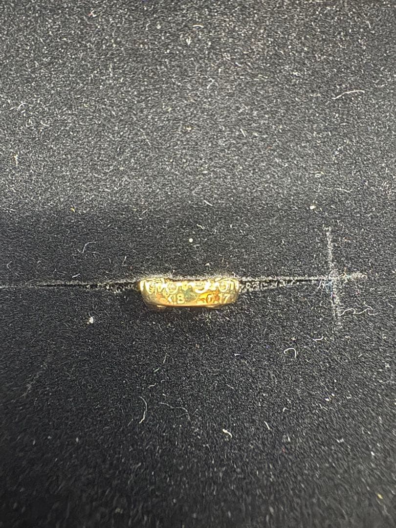 馬蹄　ネックレストップ　k18 0.17ct刻印