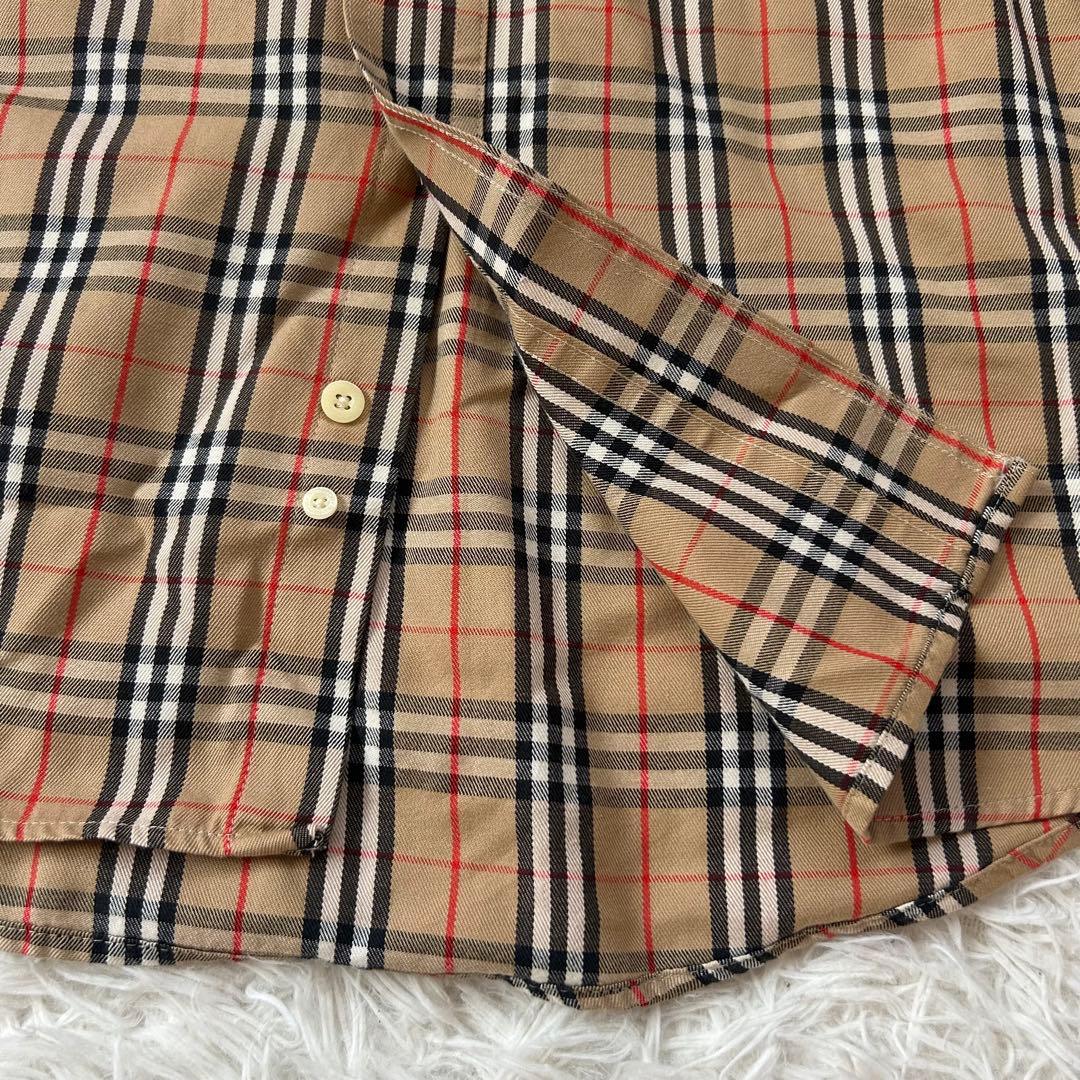 美品✨【Burberrys】バーバリー ノバチェック ホースロゴ 長袖シャツ L