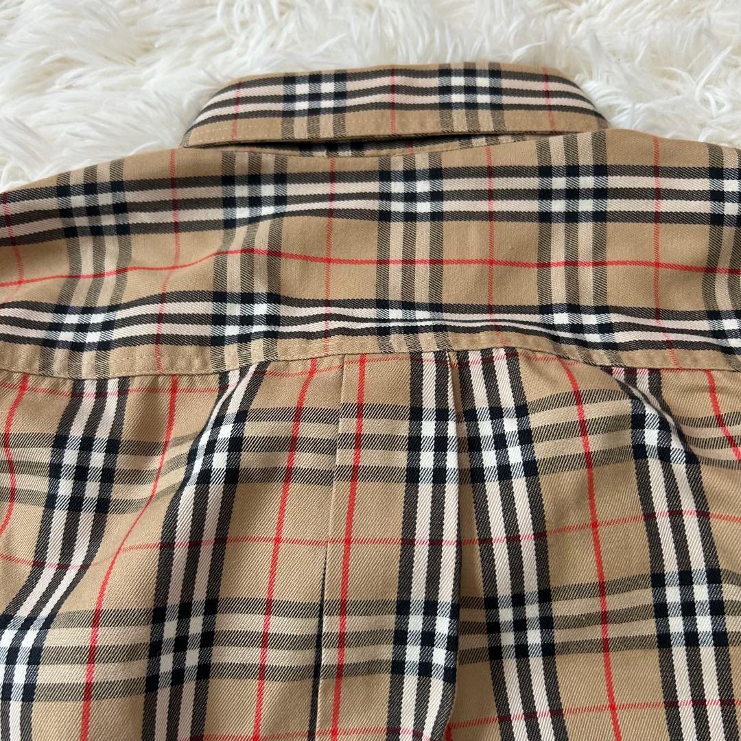 美品✨【Burberrys】バーバリー ノバチェック ホースロゴ 長袖シャツ L