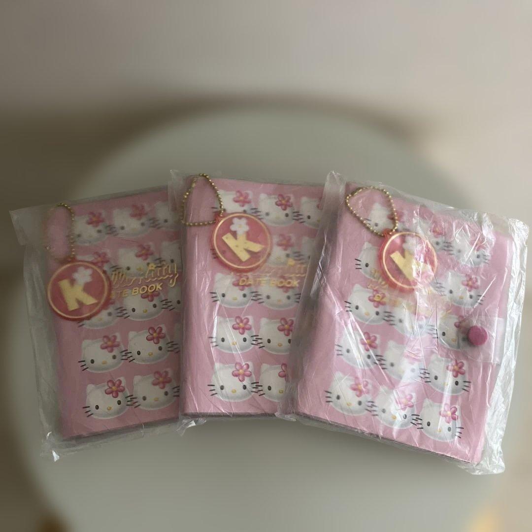 希少　ハローキティ スケジュール帳　DATEBOOK カオハナキティ　レトロ
