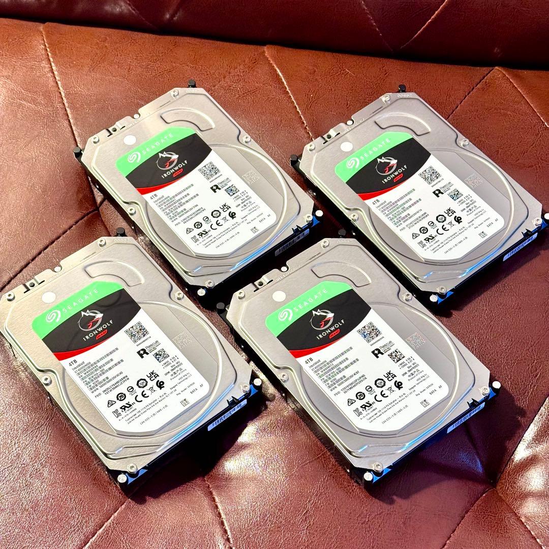 【新品】Seagate IronWolf 4TB HDD 4台セット