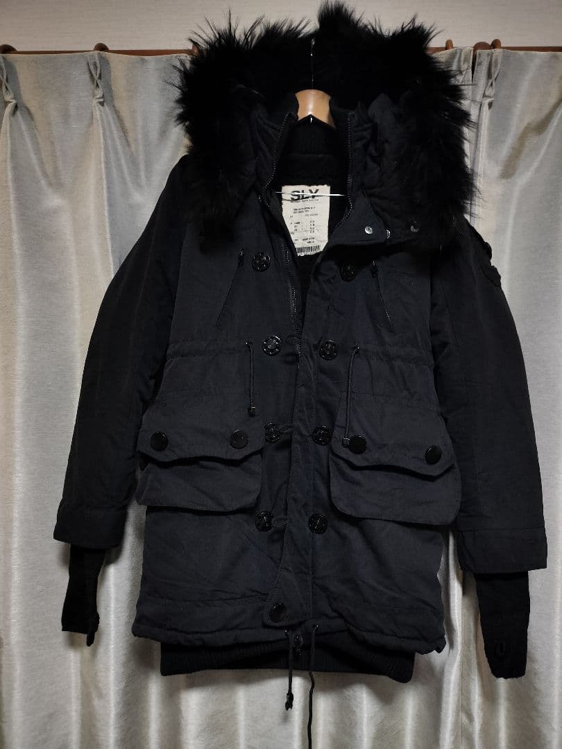 SLY ミリタリーコート N3B モッズコート　ミリタリージャケット　ブラック