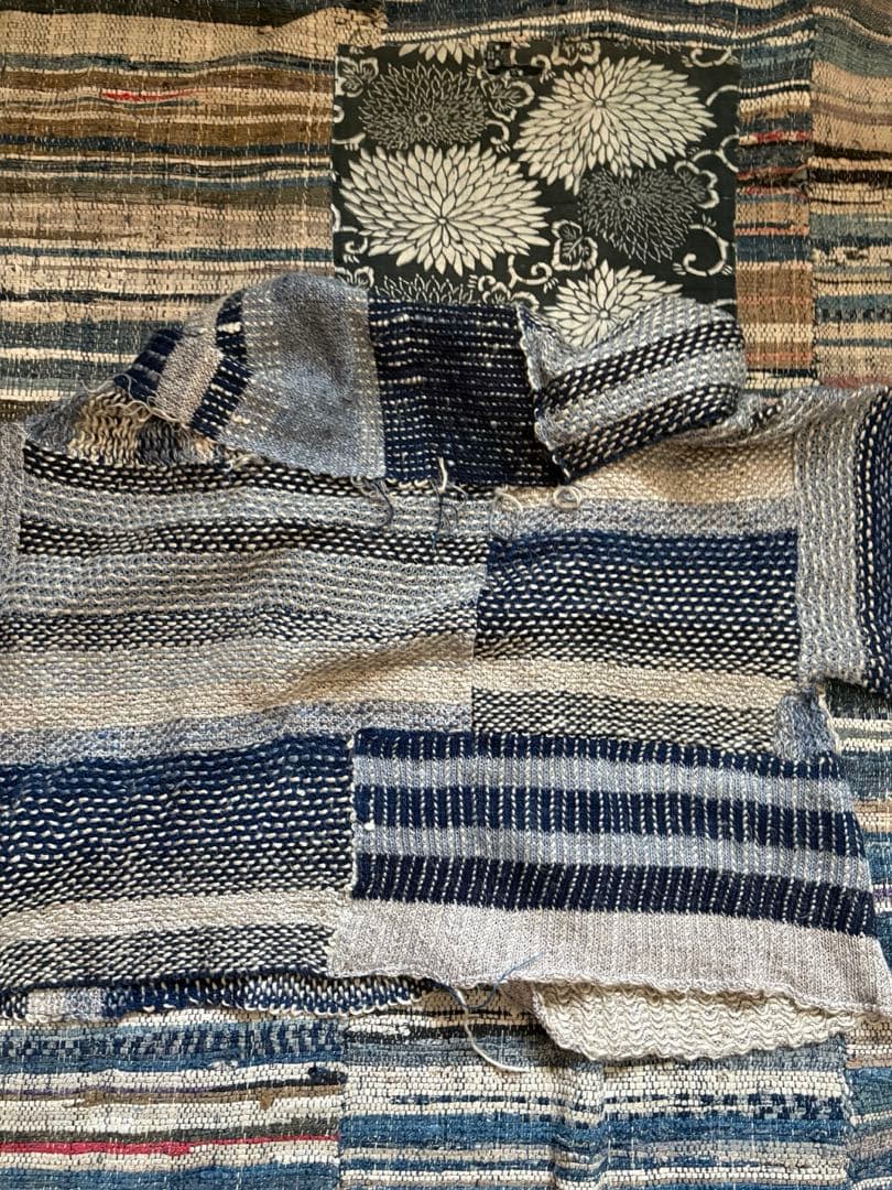 kapital 羽織　朝　刺子　コンチョボタン