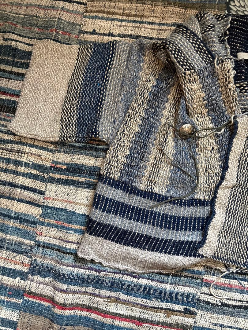 kapital 羽織　朝　刺子　コンチョボタン