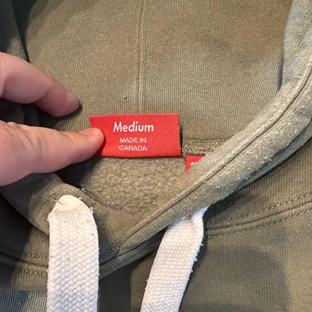 Supreme Small Box Logo パーカー M オリーブ 美品