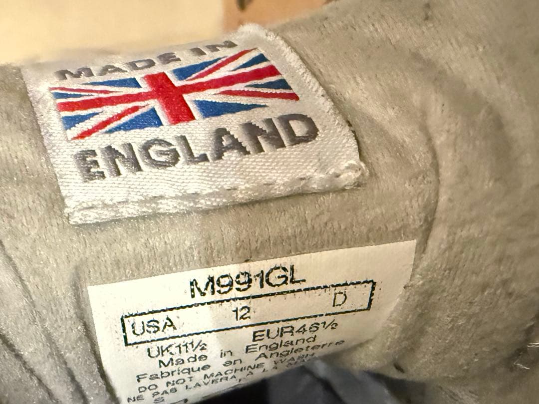 ニューバランス　Made in UK M991GL 30cm